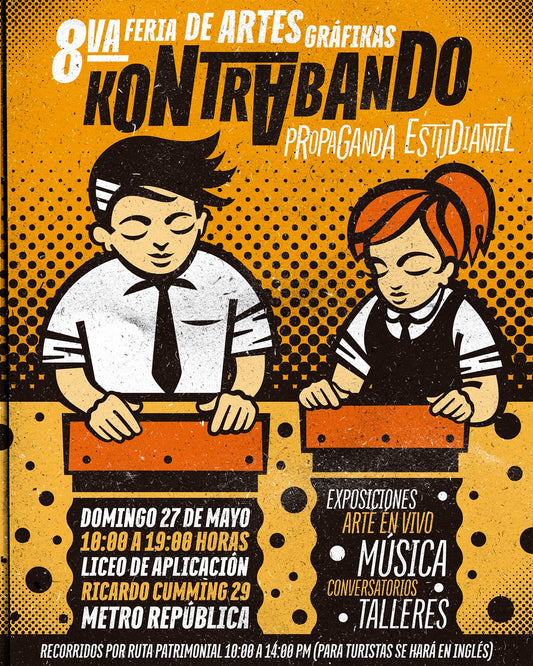Tipo Móvil en 8va Feria de Artes Gráficas Kontrabando