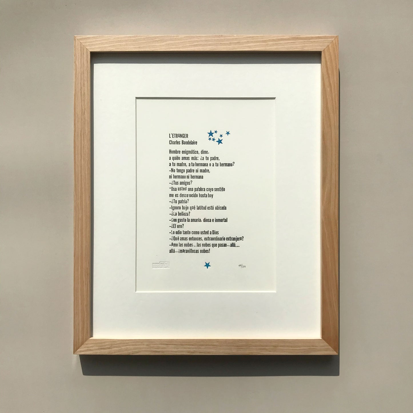 Poesía: Charles Baudelaire - L’Étranger