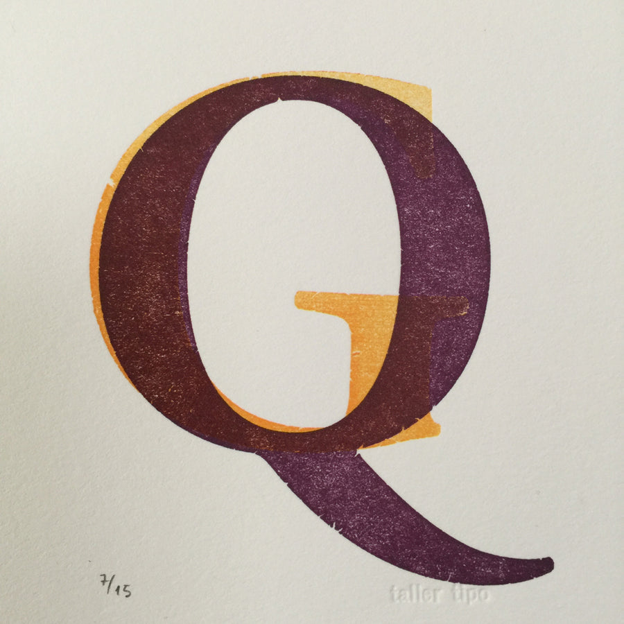 Tipograficas: Letras Q+G
