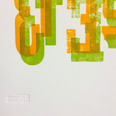 Tipográfica Verde + Amarillo