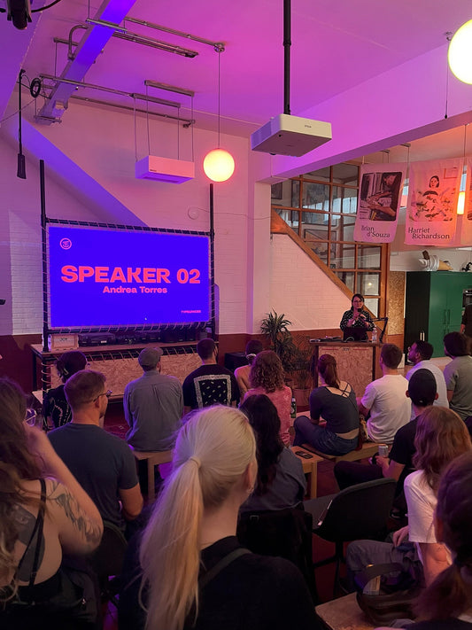 Andrea Torres fue speaker en Type&Faces Londres