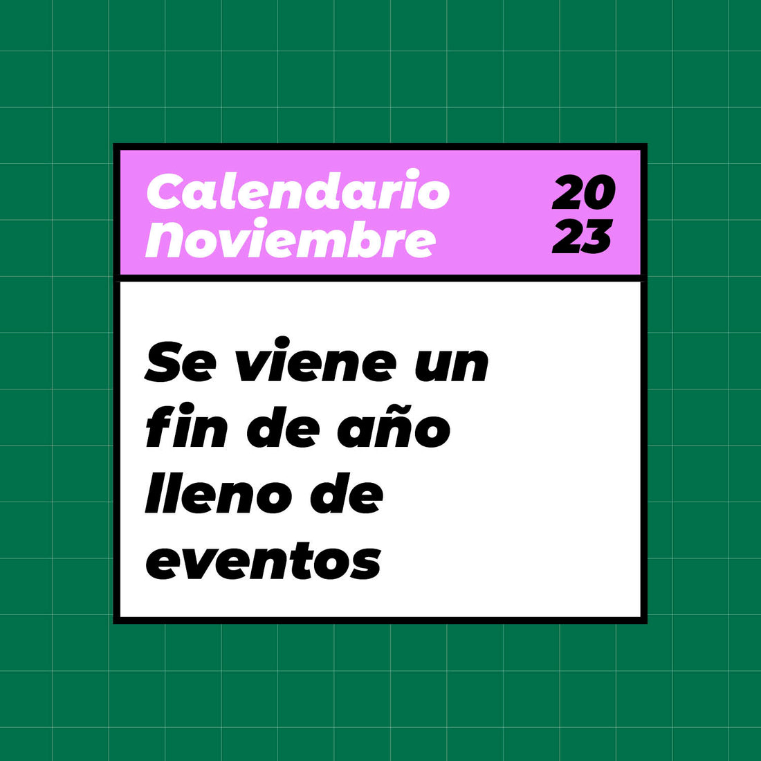 Ferias y actividades noviembre 2023