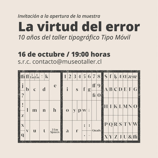 Invitacion a apertura de la muestra