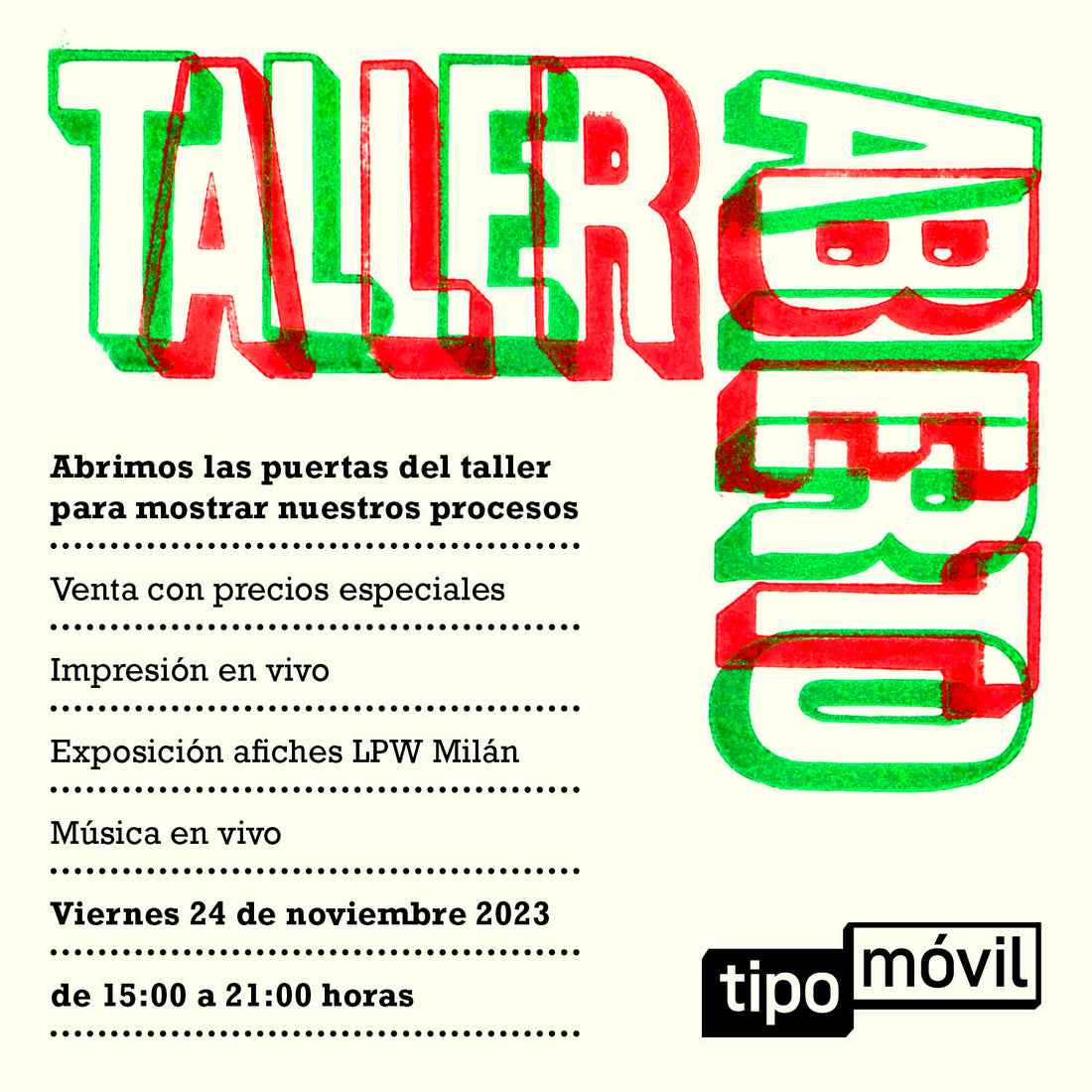 Taller Abierto 2023 - Mes del Diseno