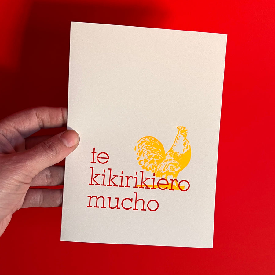 Tarjeta Saludo Te kikiero