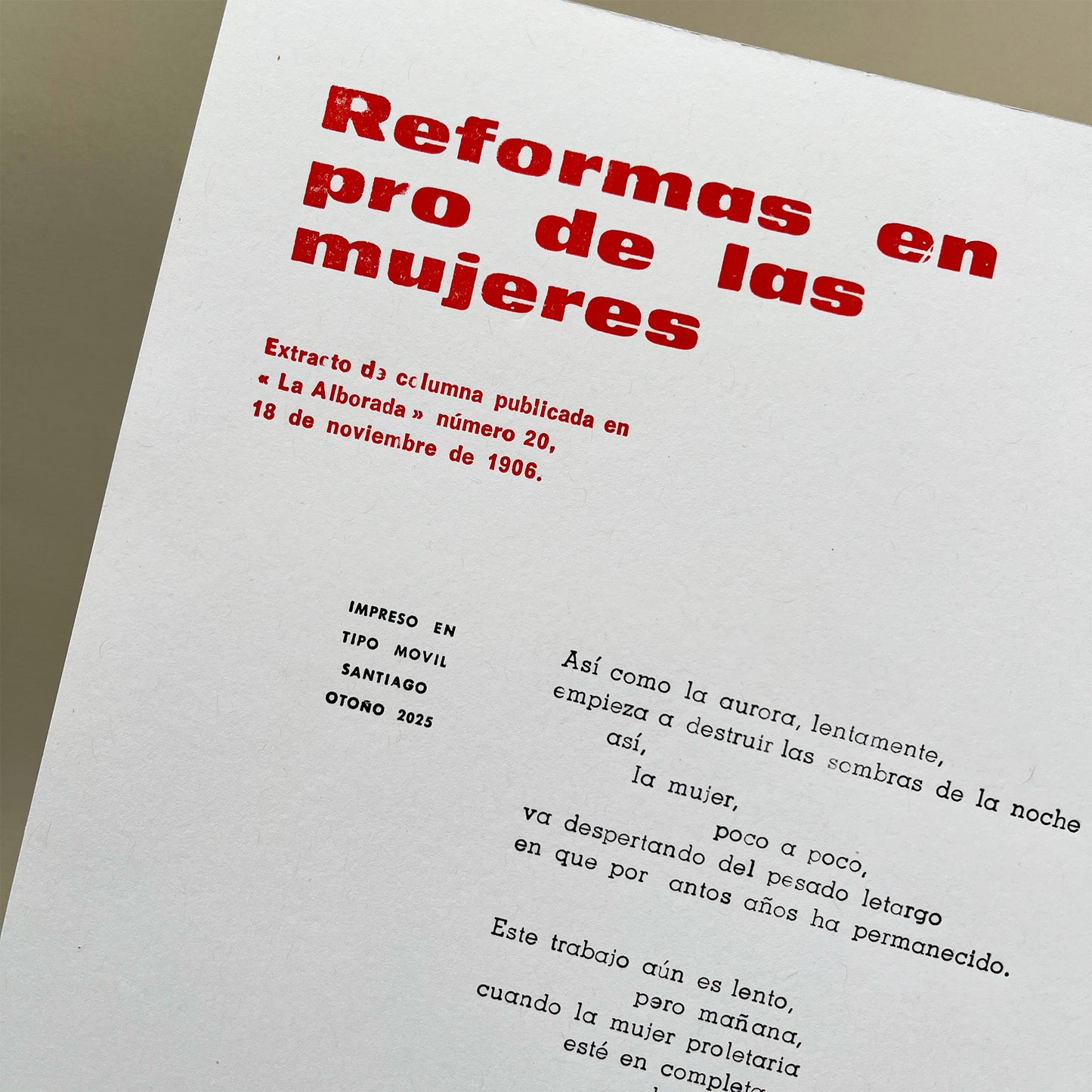 Reformas en pro de las mujeres