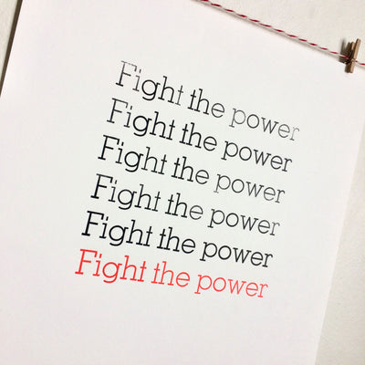 Canciones: Fight the Power