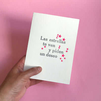 Tarjeta Saludo Las Estrellas