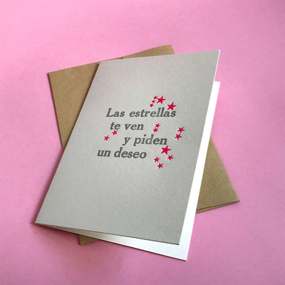 Tarjeta Saludo Las Estrellas