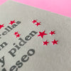 Tarjeta Saludo Las Estrellas