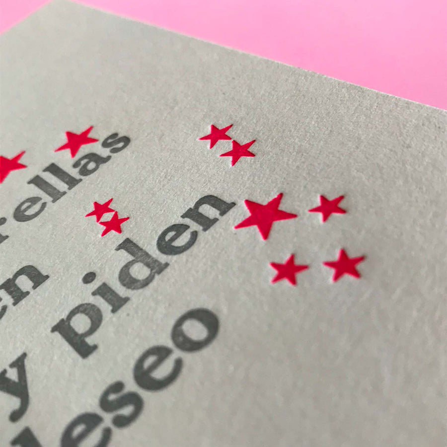 Tarjeta Saludo Las Estrellas
