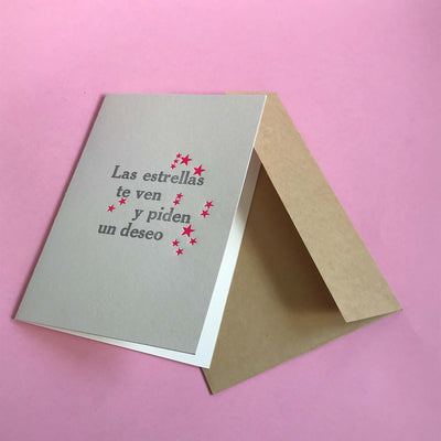 Tarjeta Saludo Las Estrellas