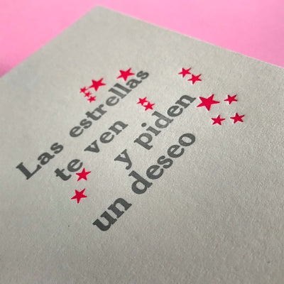 Tarjeta Saludo Las Estrellas