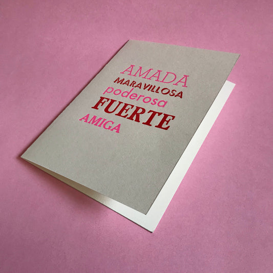 Tarjeta Saludo Amiga