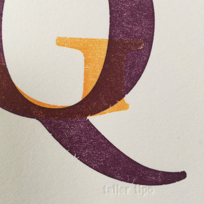 Tipograficas: Letras Q+G